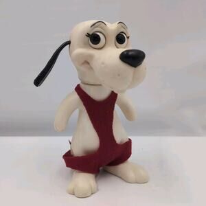 VTG 1968 Deputy Dawg Dog Watchdog Doll Bank RDF w/ Sticker HTF 8" tall Red